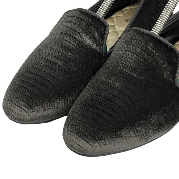 Birdies Women's The Starling Loafer SZ 7.5 Velvet Brown Python Snake Comfy Shoes - Picture 2 of 8